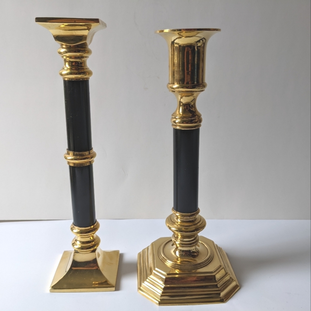 Neiman Marcus Brass Candle Holders